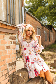 Star-Spangled Stampede Boho Mini Dress