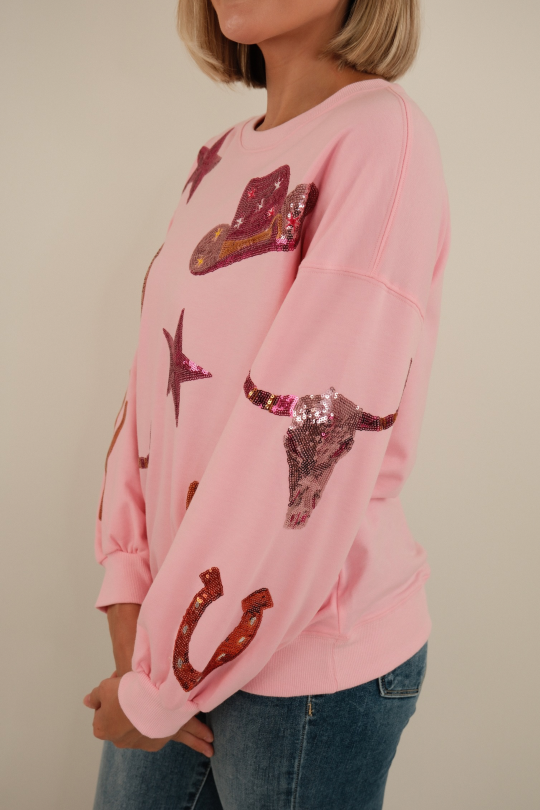 Desert Disco Sequin Pullover