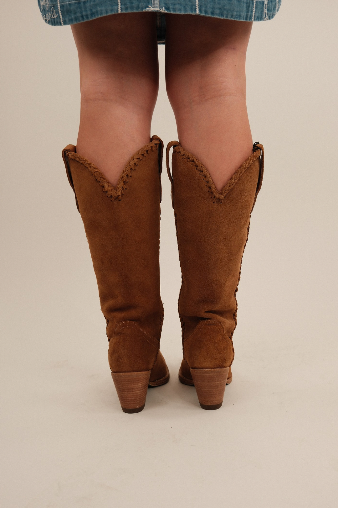 Kenia Camel Braided Boot