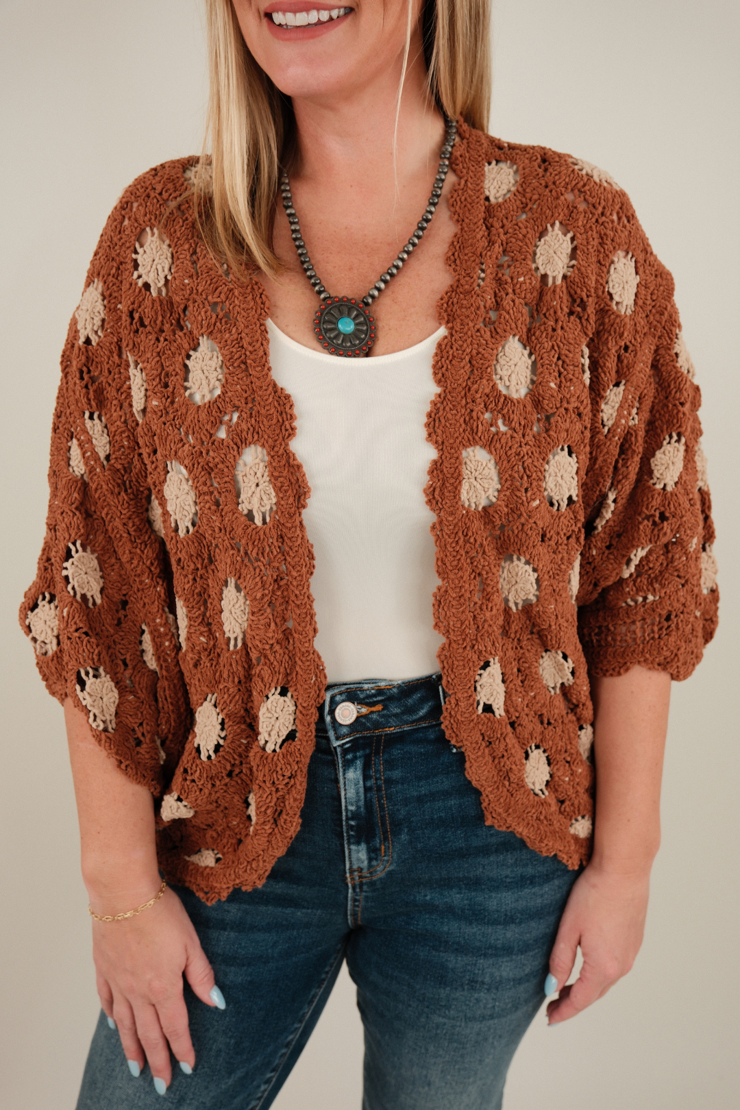Saddle Breeze Cropped Cardigan