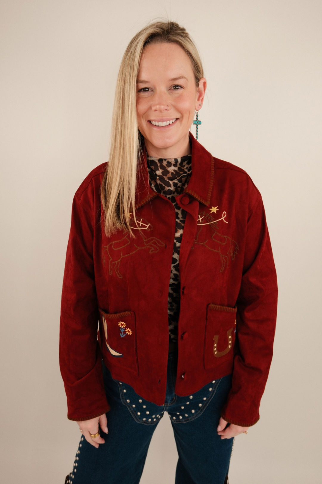 Trailblazer Suede Embroidered Jacket
