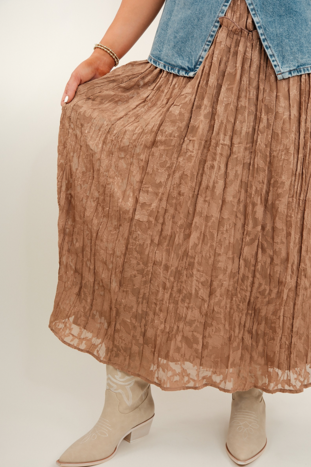Sundown Bloom Gauze Maxi Skirt