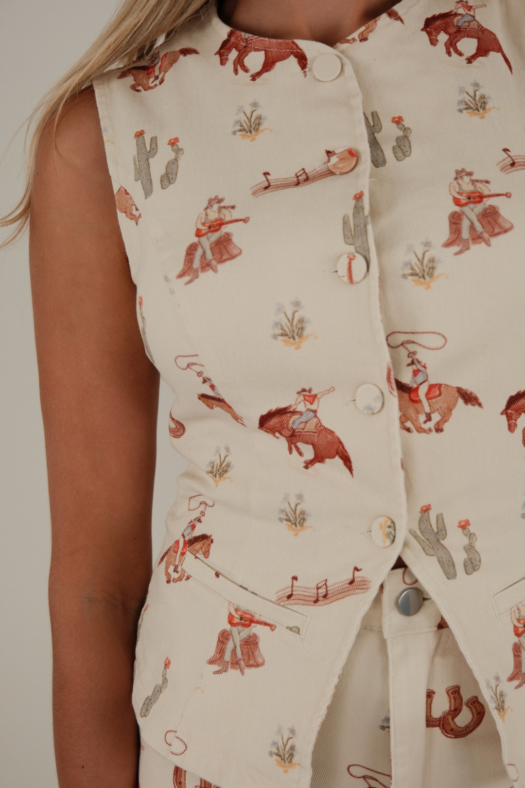 Prairie Daydream Western Darted Vest