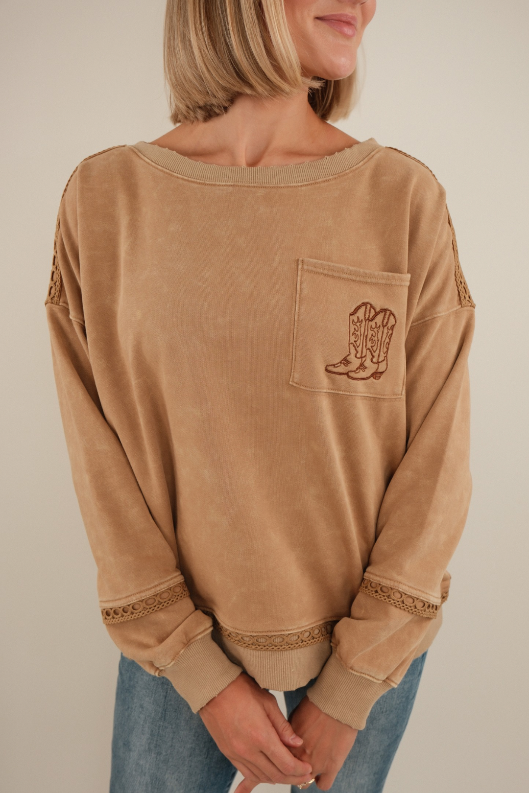 Lace & Grace Pullover