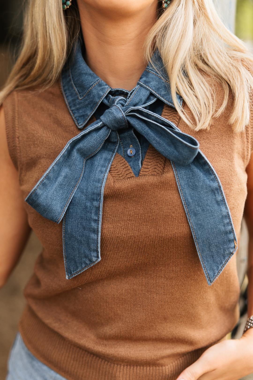 Bow Down Cowgirl Sweater Top