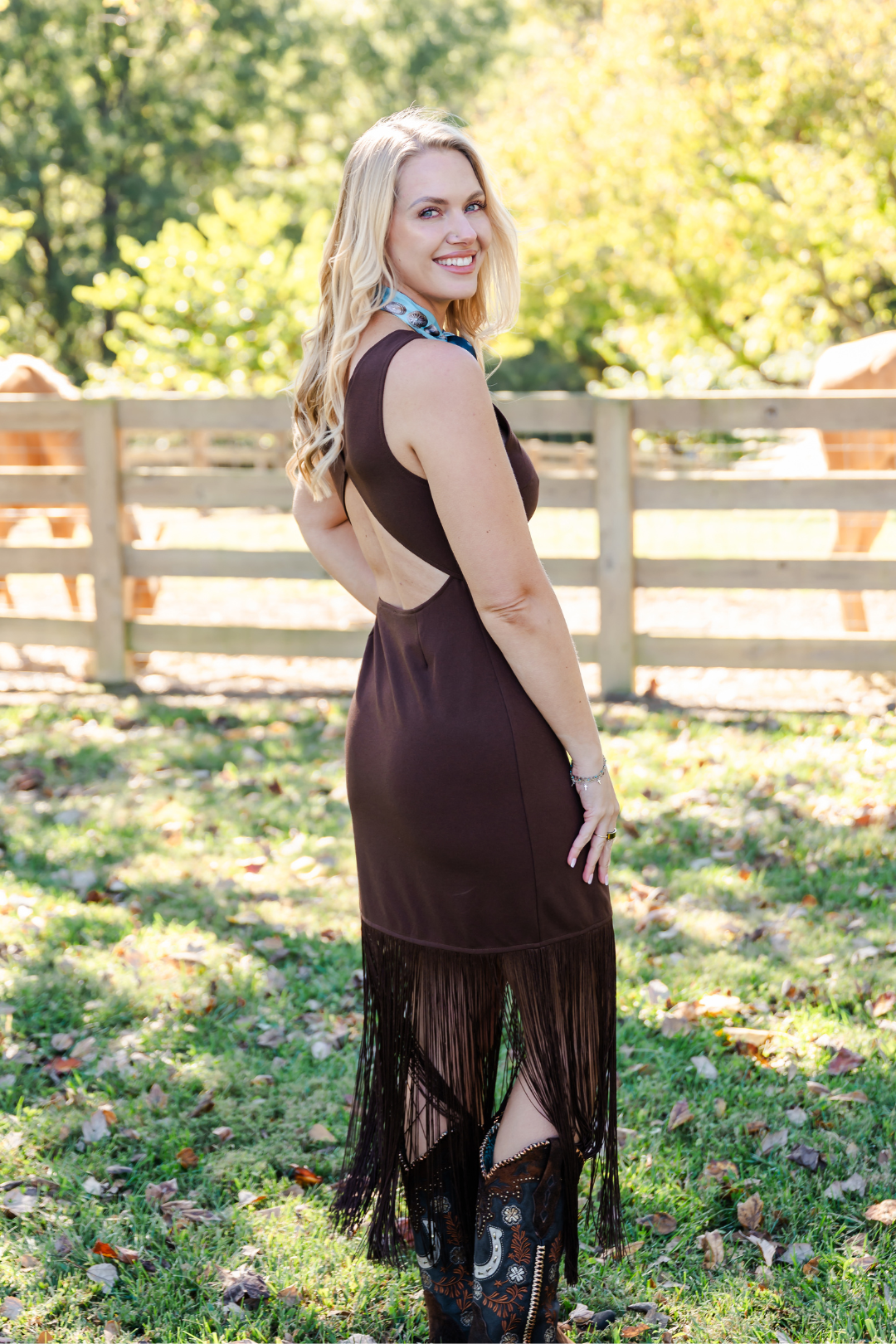Midnight in Vegas Fringe Dress