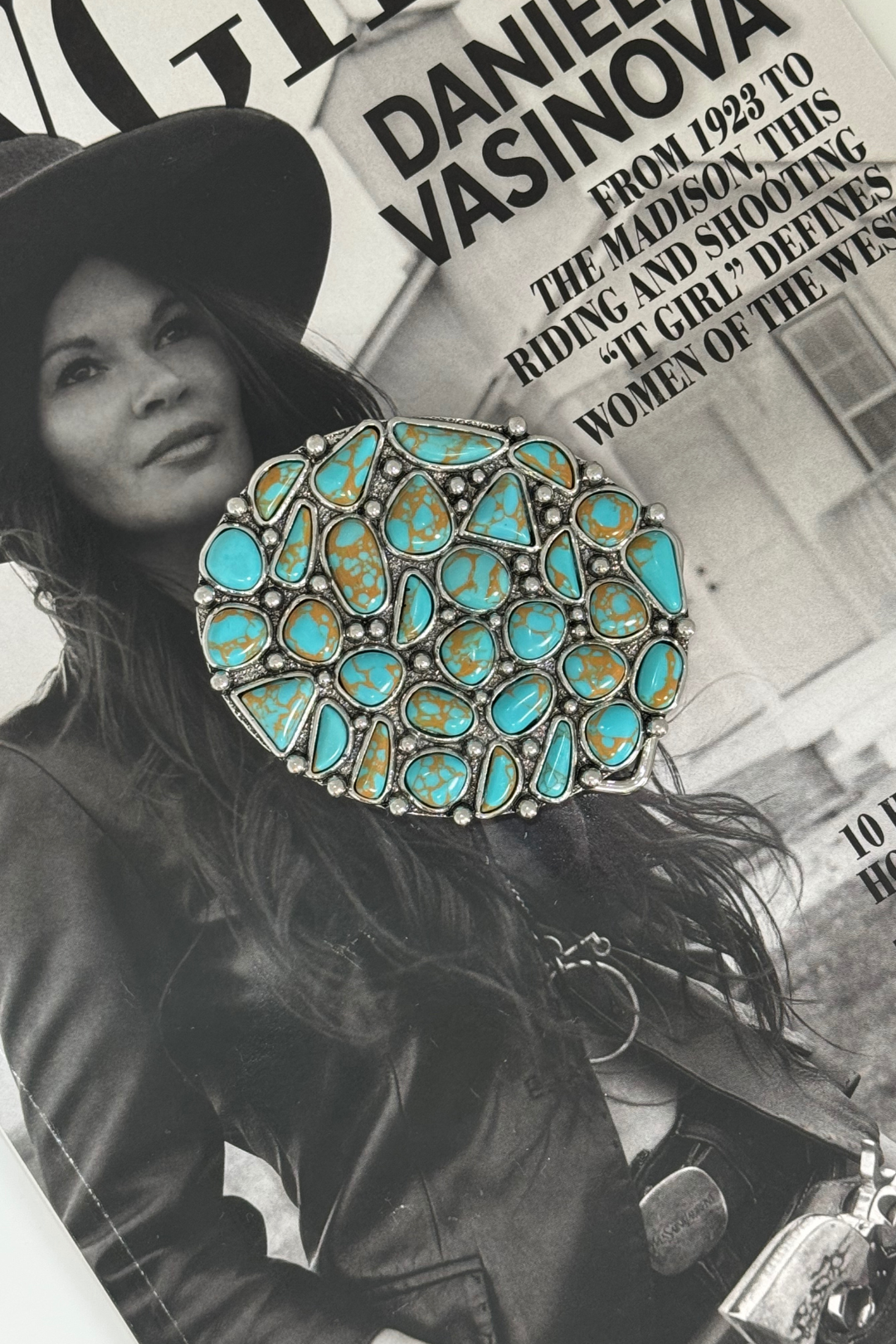 Desert Dazzle Oval Belt Buckle