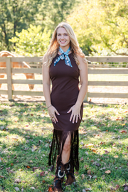 Midnight in Vegas Fringe Dress