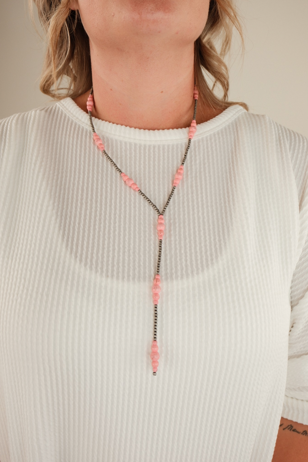 Canyon Drop Necklace - Peach