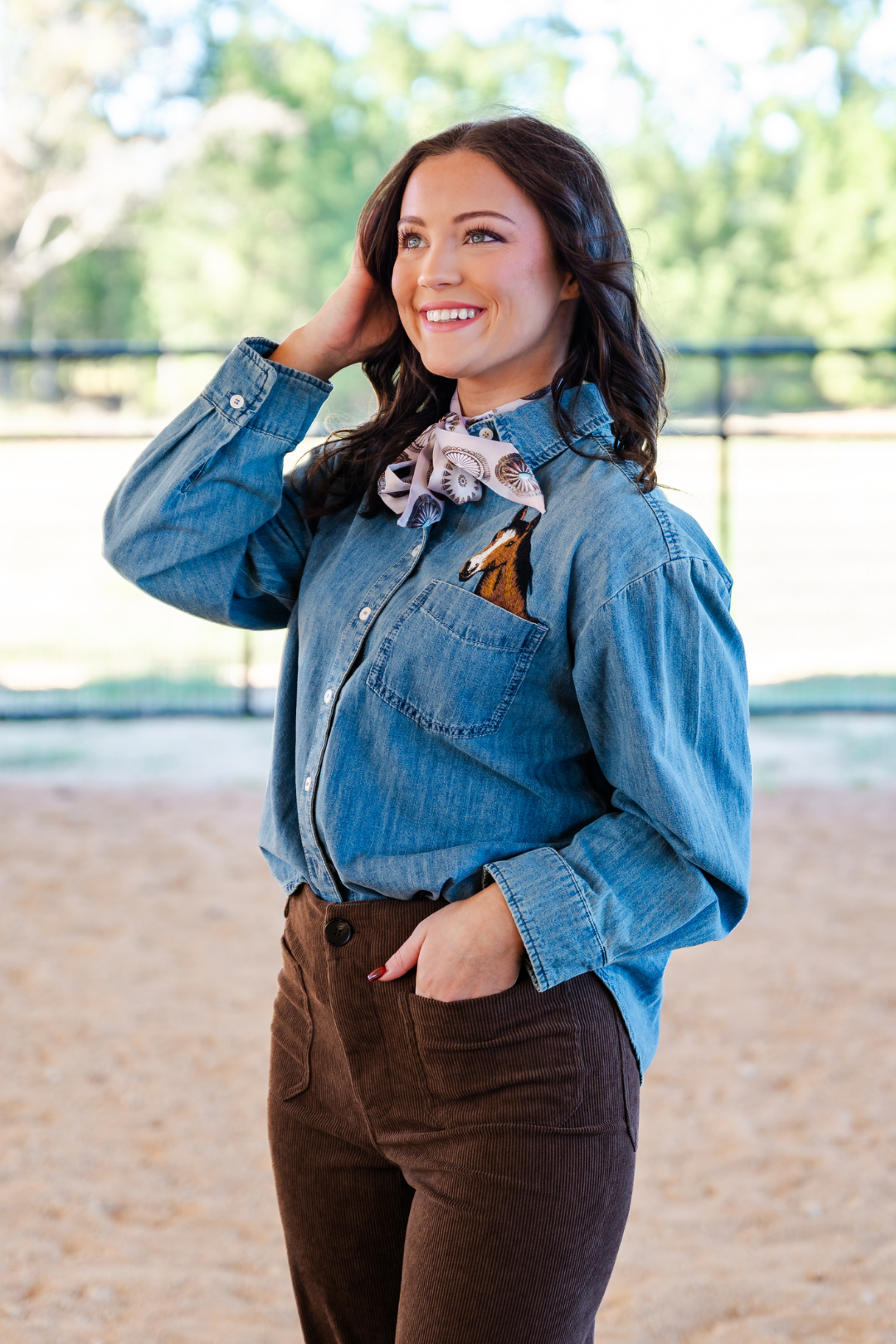 Pocket Full of Pony Denim Shirt