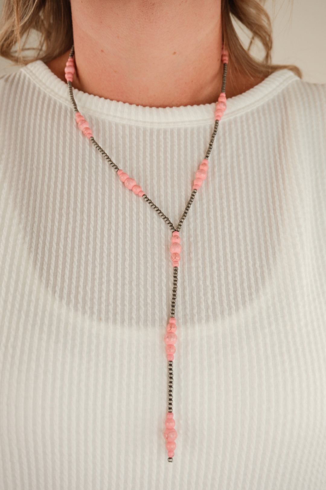Canyon Drop Necklace - Peach