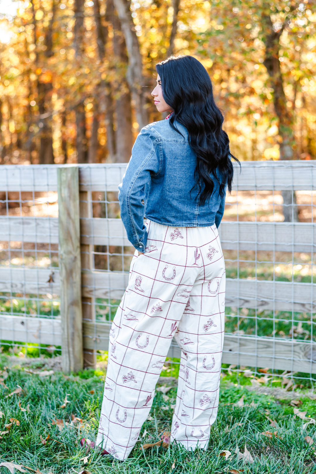 Howdy Cowgirl Embroidered Pants