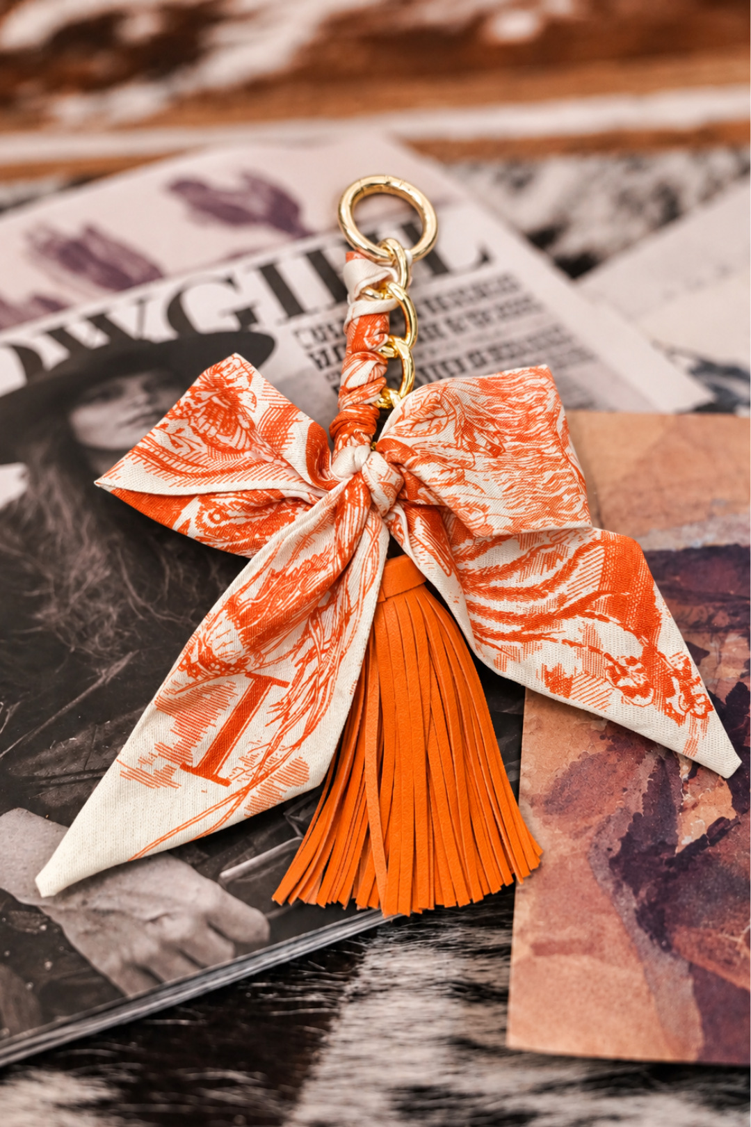 Tassel Bow Keychain
