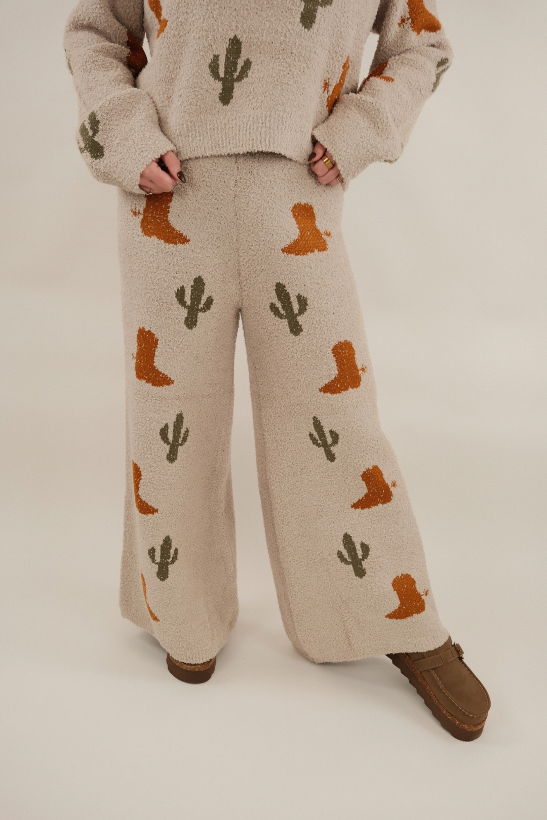 Boots & Cactus Sweater Set
