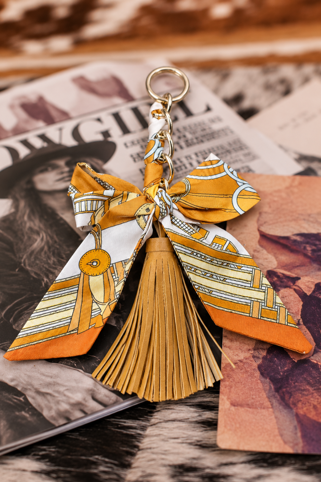 Tassel Bow Keychain