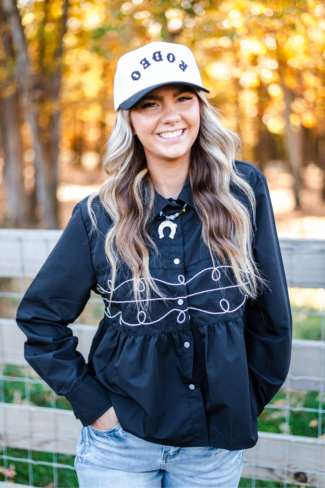 Twisted Lasso Peplum Top