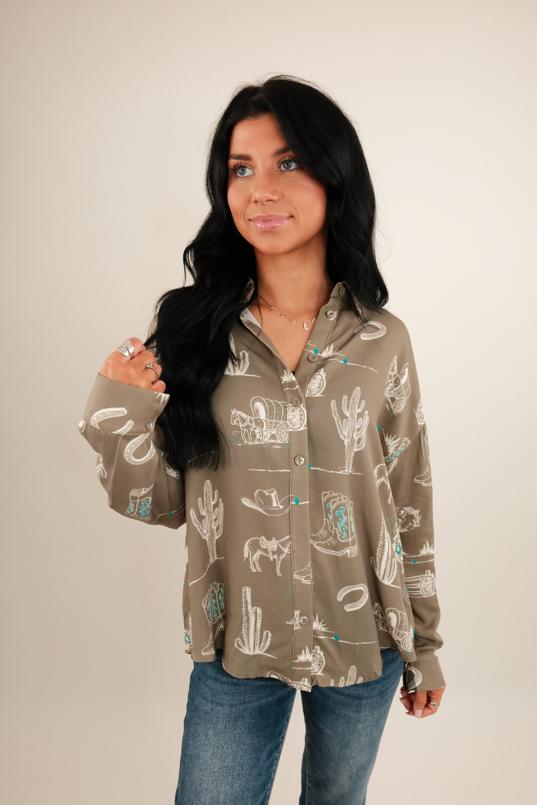 Sagebrush Trails Button-Up