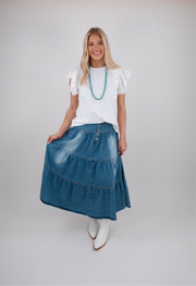 Denim Dream Midi Skirt