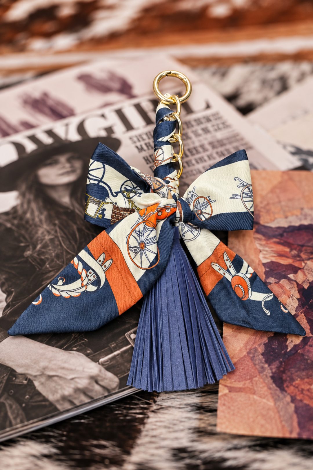 Tassel Bow Keychain