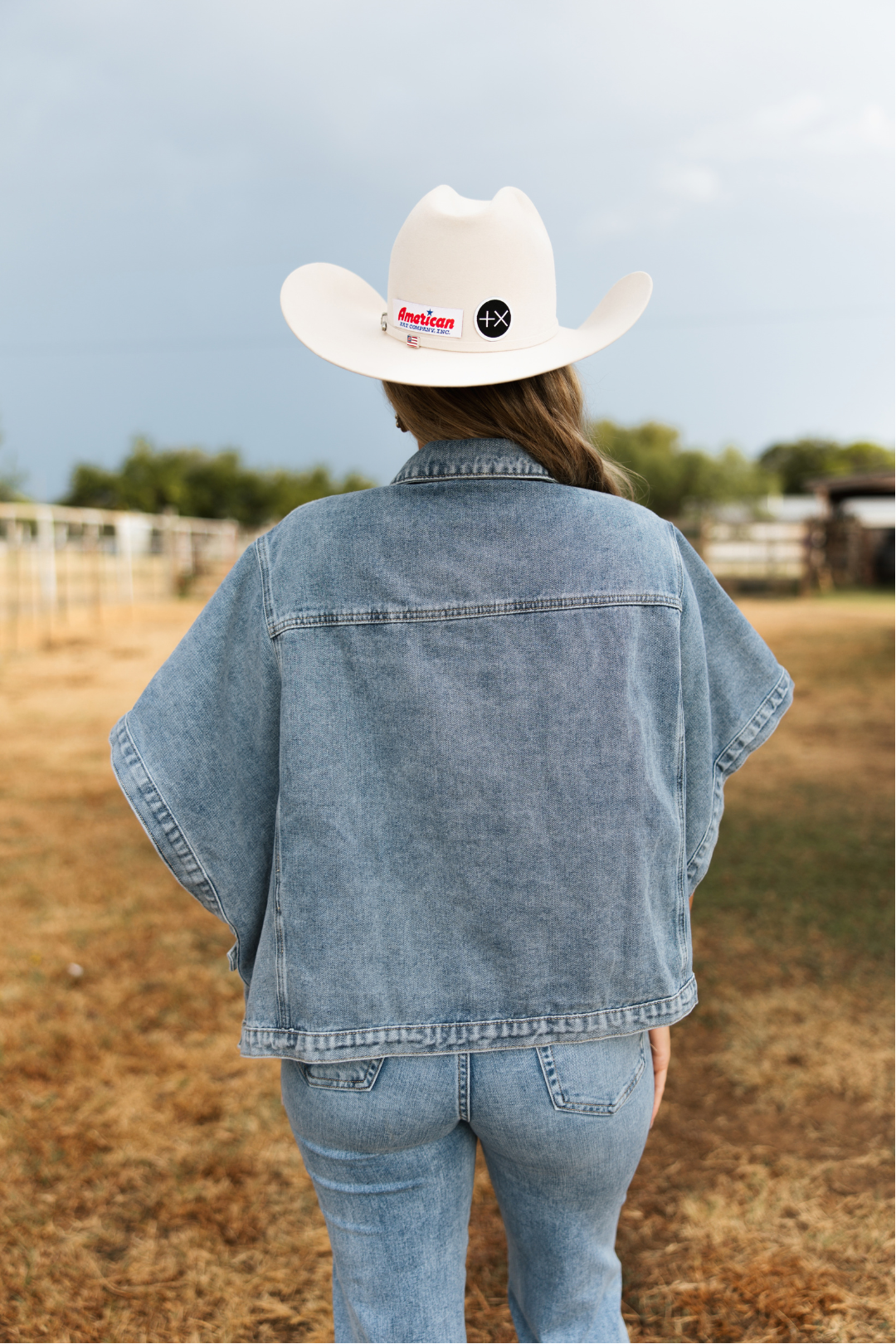 Free Rein Denim Cape