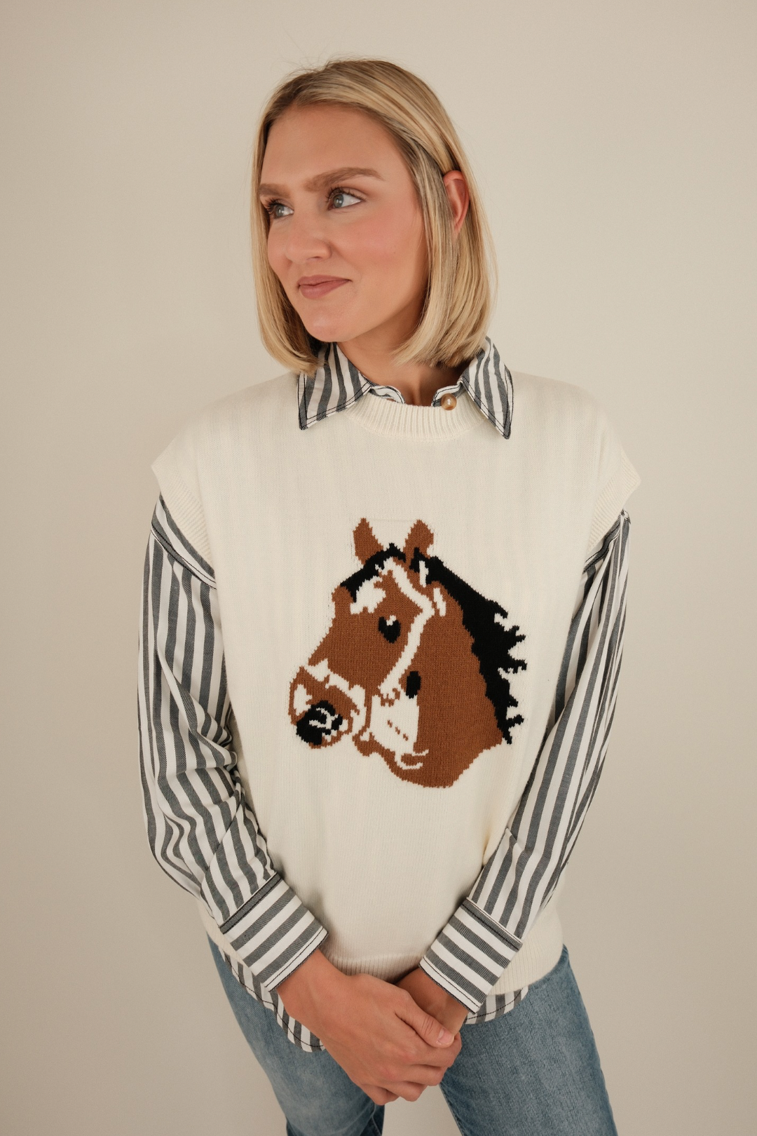 Bridled Beauty Sweater Vest