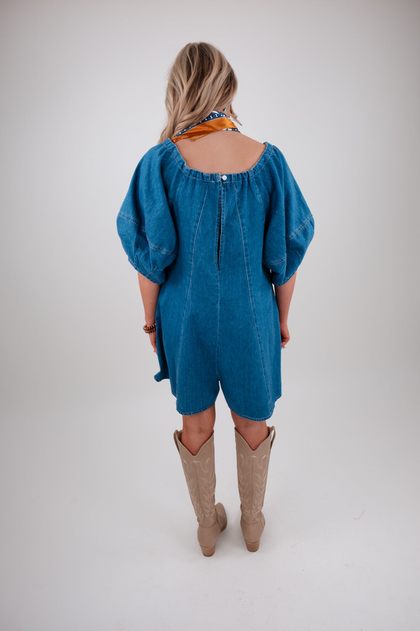 Sagebrush Sky Denim Romper