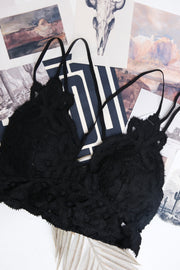 Lace & Lasso Bralette - Black