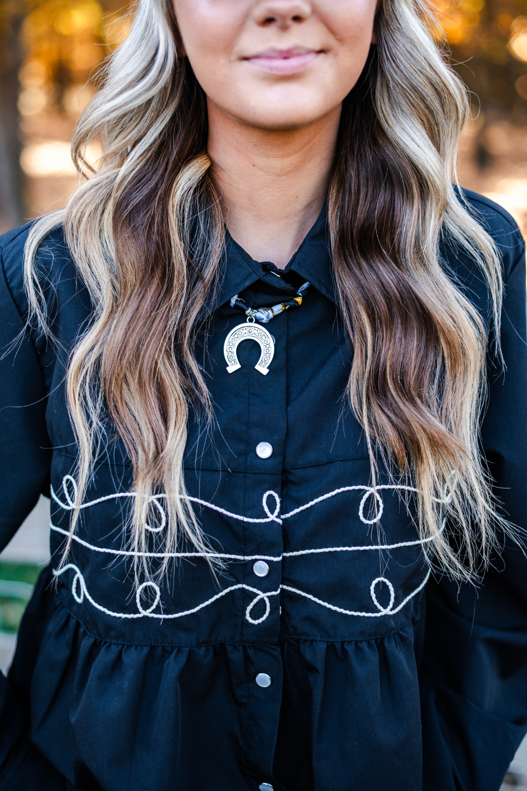 Twisted Lasso Peplum Top