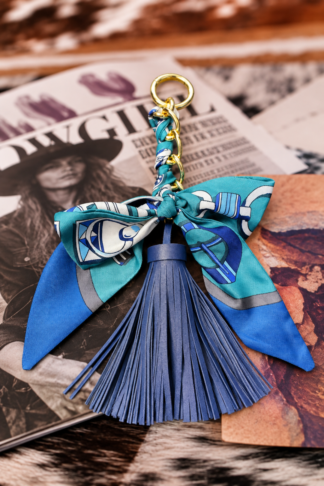 Tassel Bow Keychain