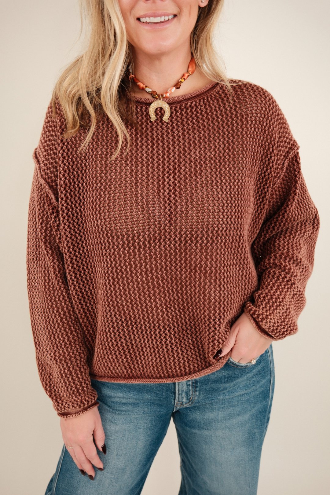 Prairie Air Open Knit Sweater