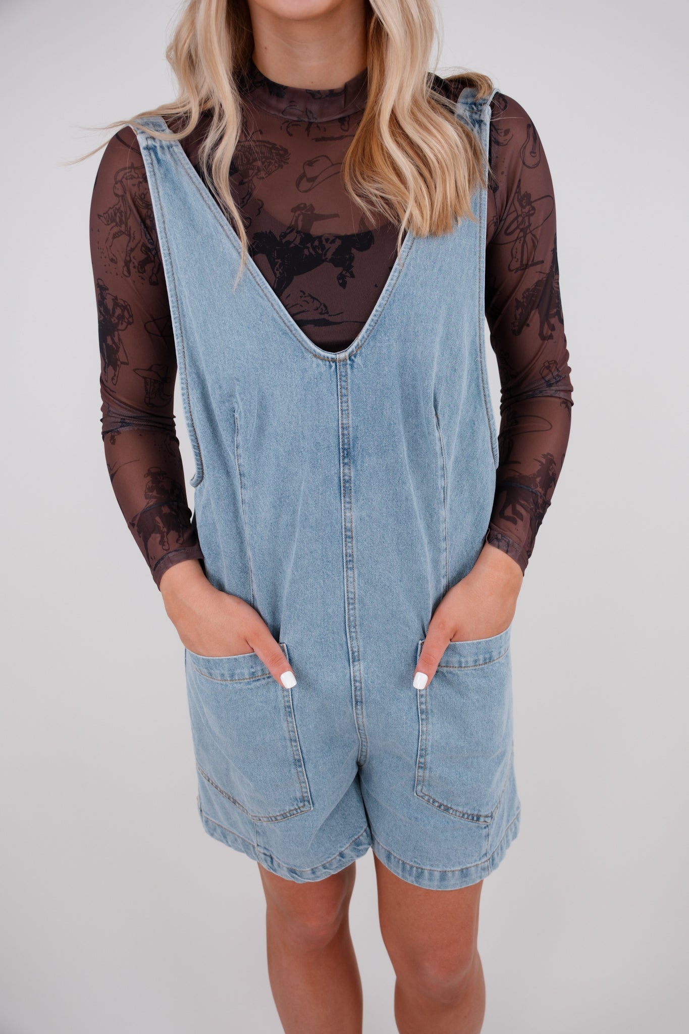 Rodeo Rebel Denim Romper
