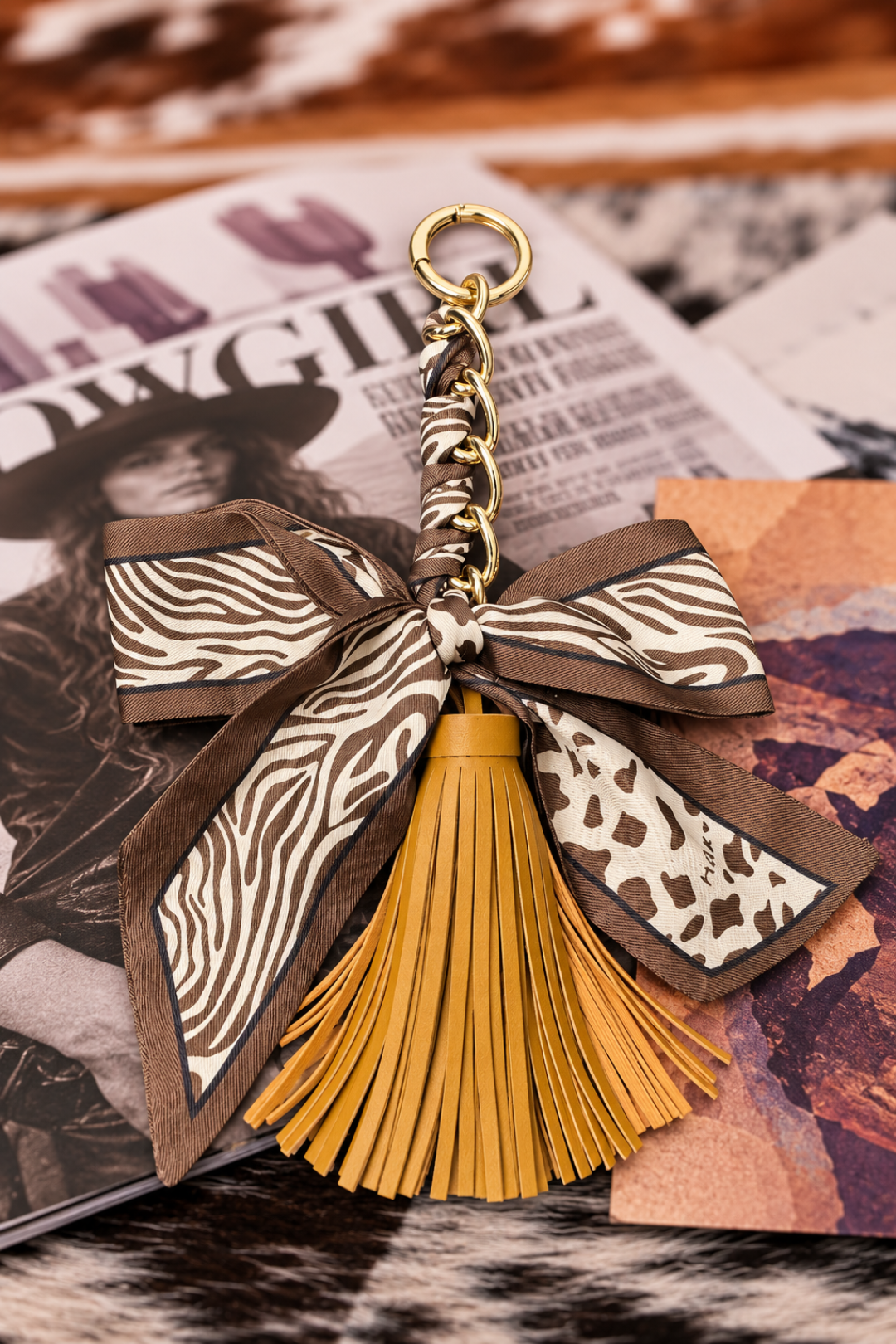 Tassel Bow Keychain