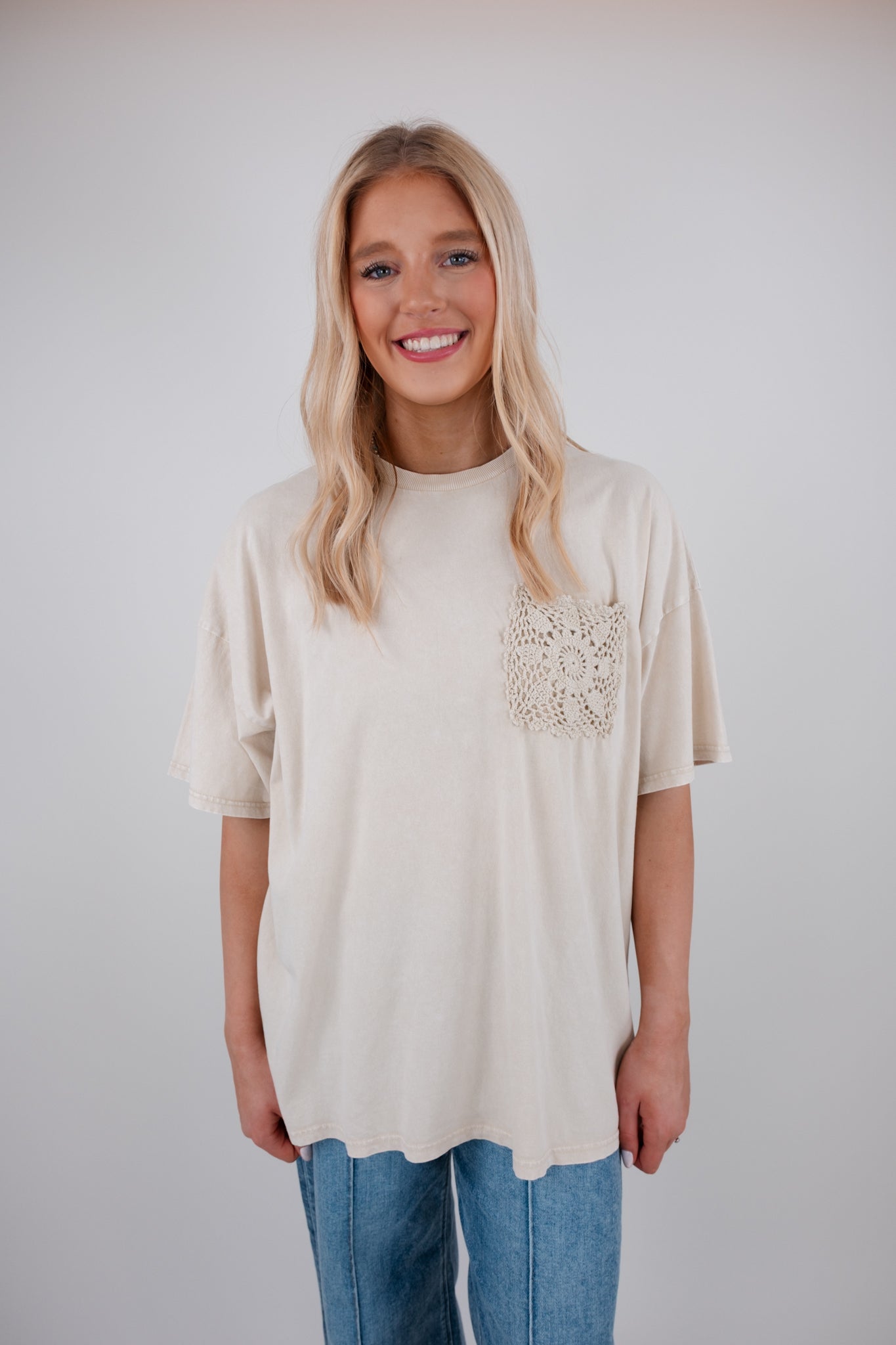 Crochet Pocket Tee