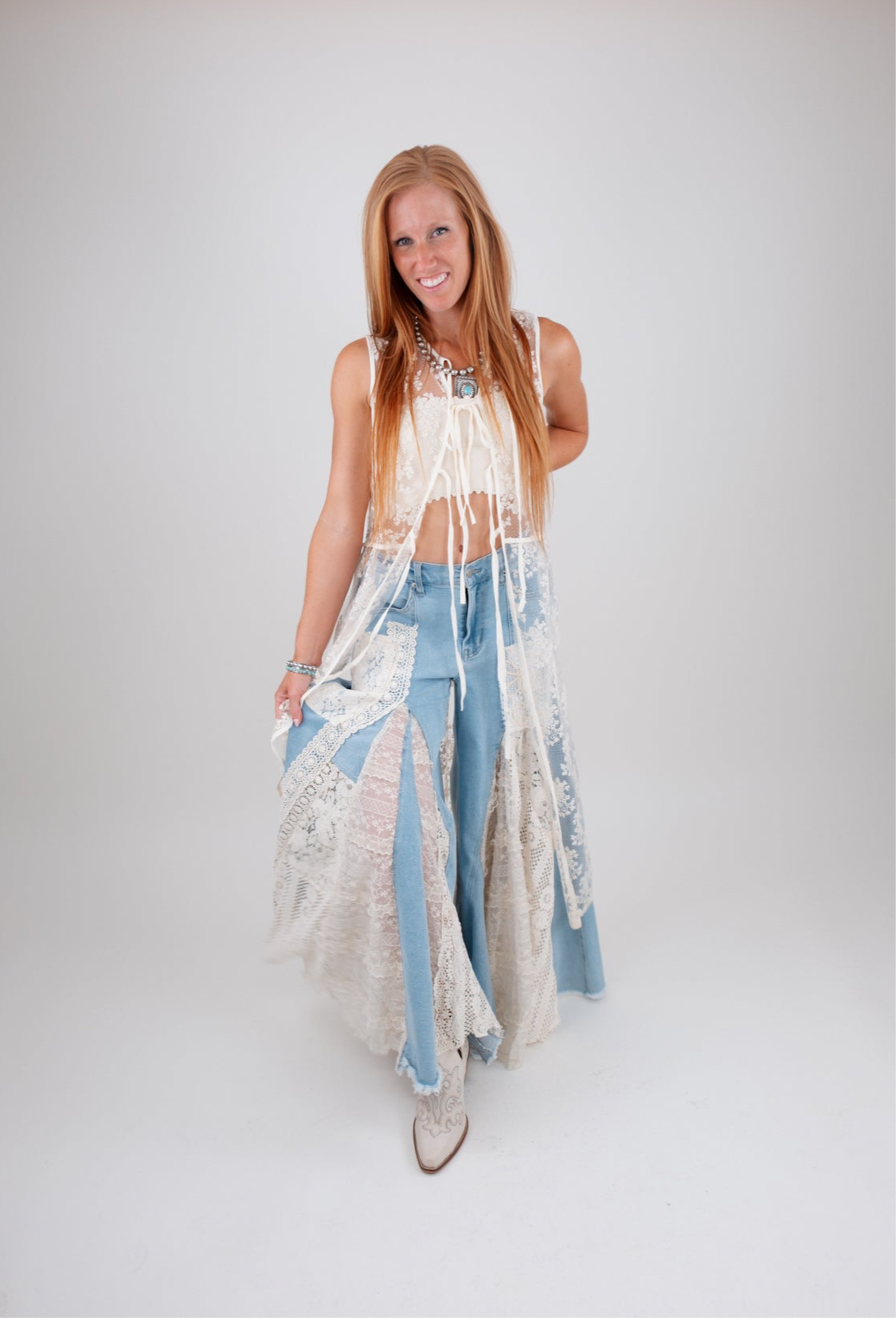 Wildflower Whispers Kimono Vest