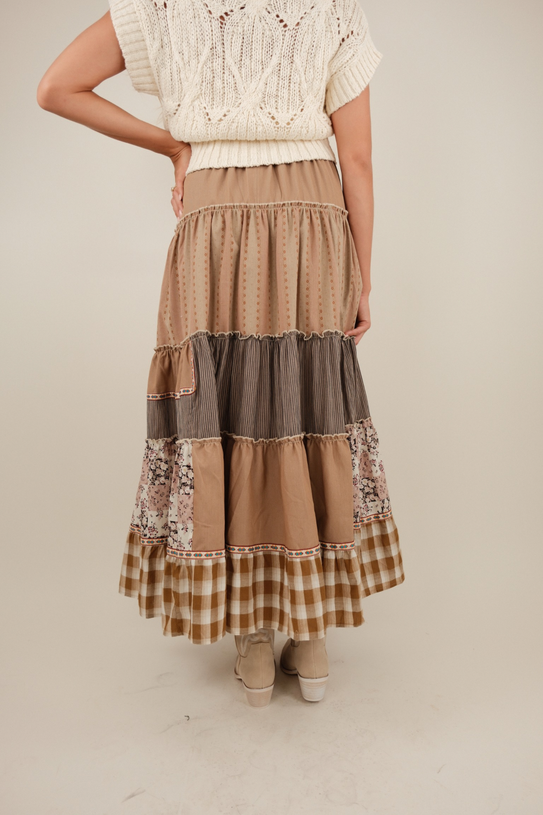 Prairie Mosaic Maxi Skirt