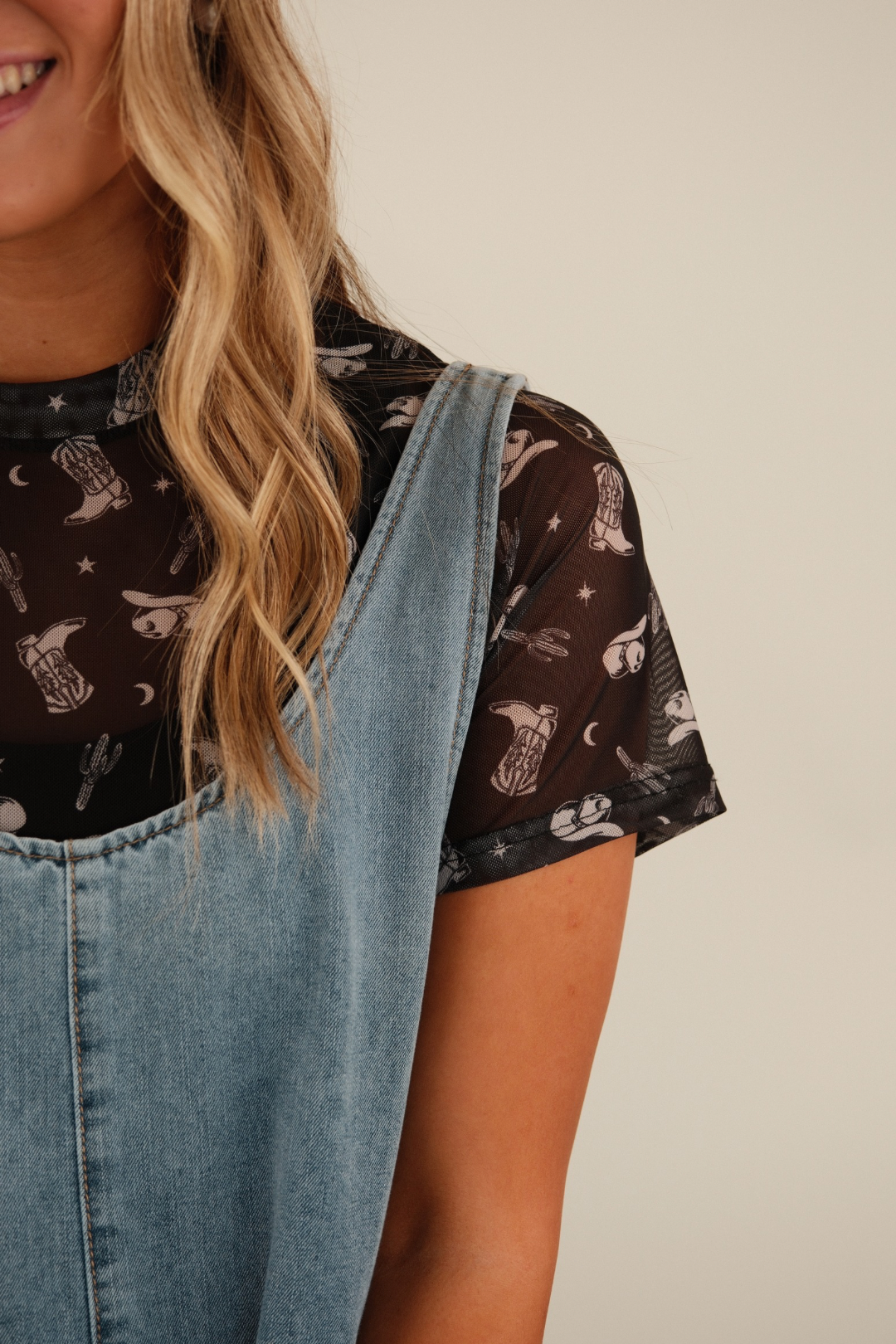 Starlit Range Mesh Top