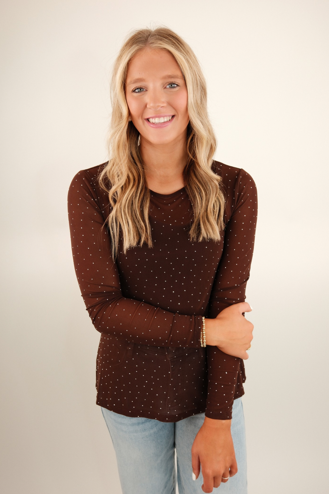 Star Shine Rodeo Mesh Top