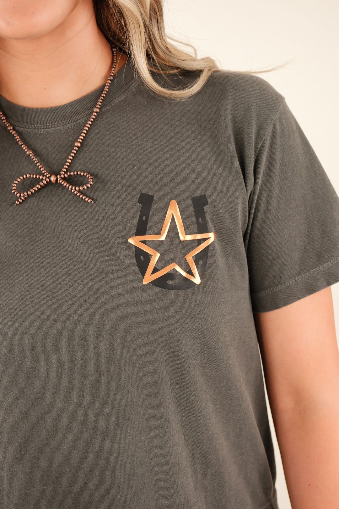 Cowgirl Society Star Cropped Tee