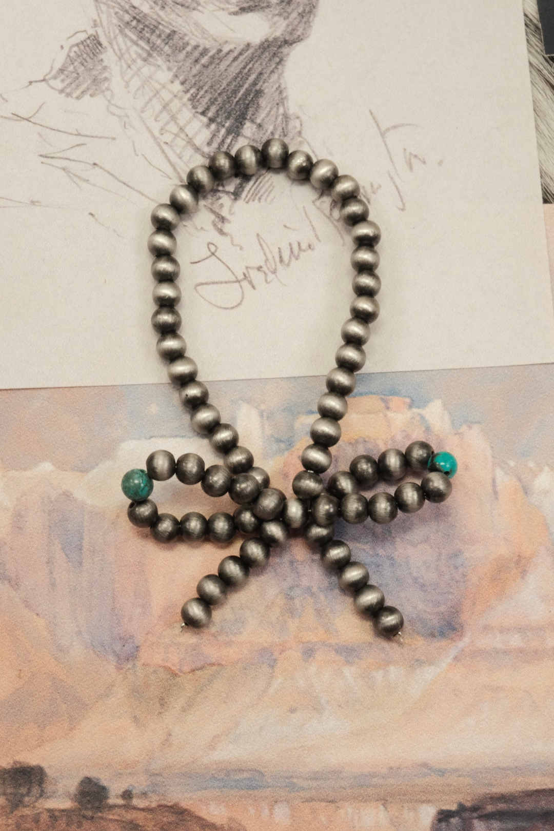 Turquoise Bow Trails Bracelet