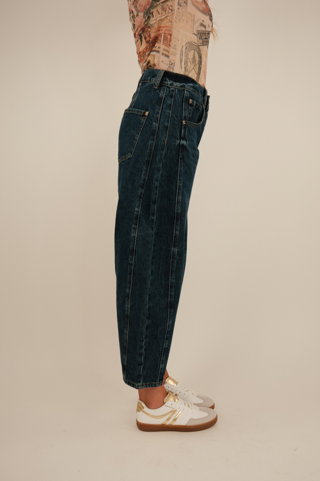 Trail Ridge Barrel Dark Wash Jeans