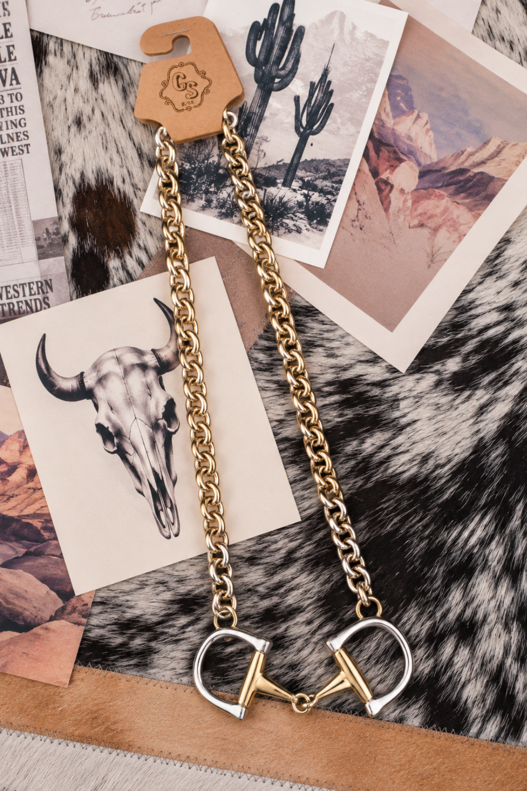 Double Take Horse Bit Necklace