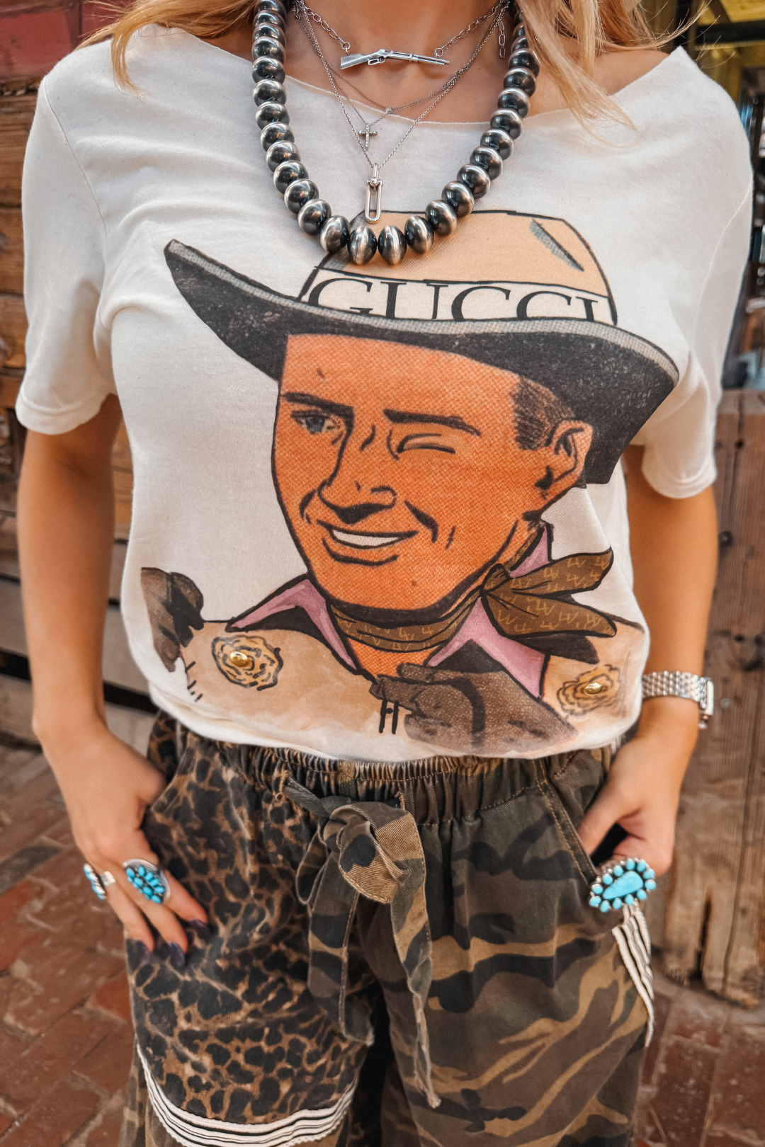 Designer Cowboy Graphic Tee
