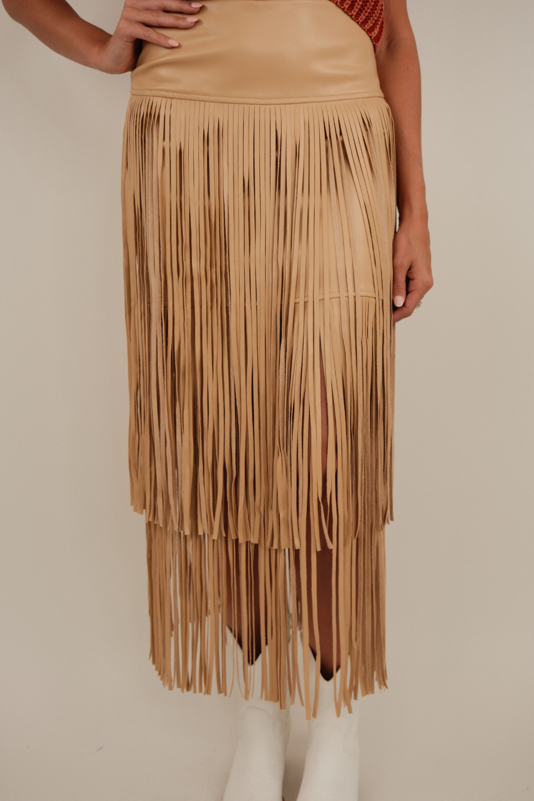 Frontier Fringe Maxi Skirt