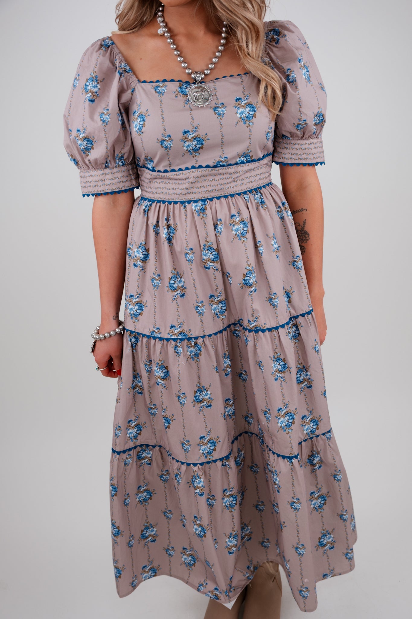 Dustflower Stripe Maxi