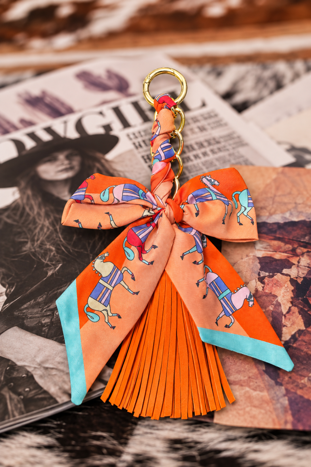 Tassel Bow Keychain