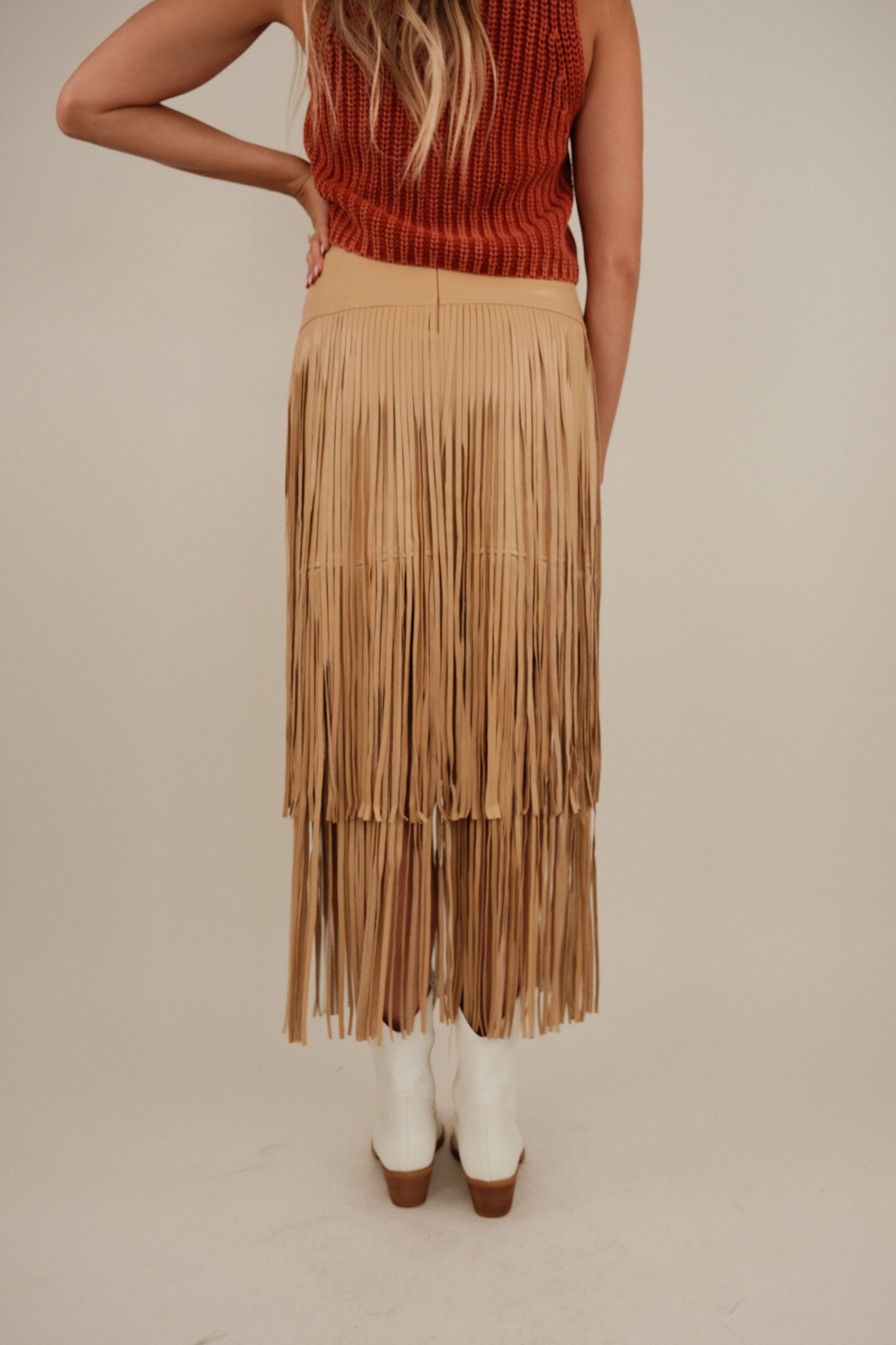 Frontier Fringe Maxi Skirt