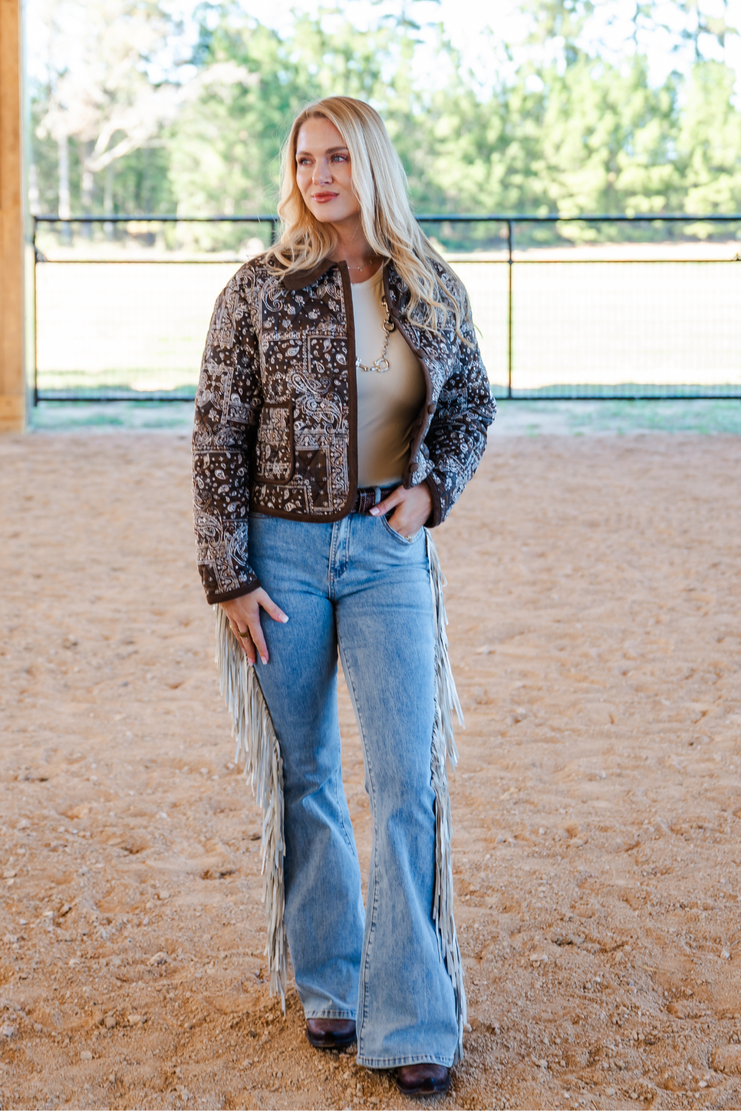 Wild Card Fringe Jeans