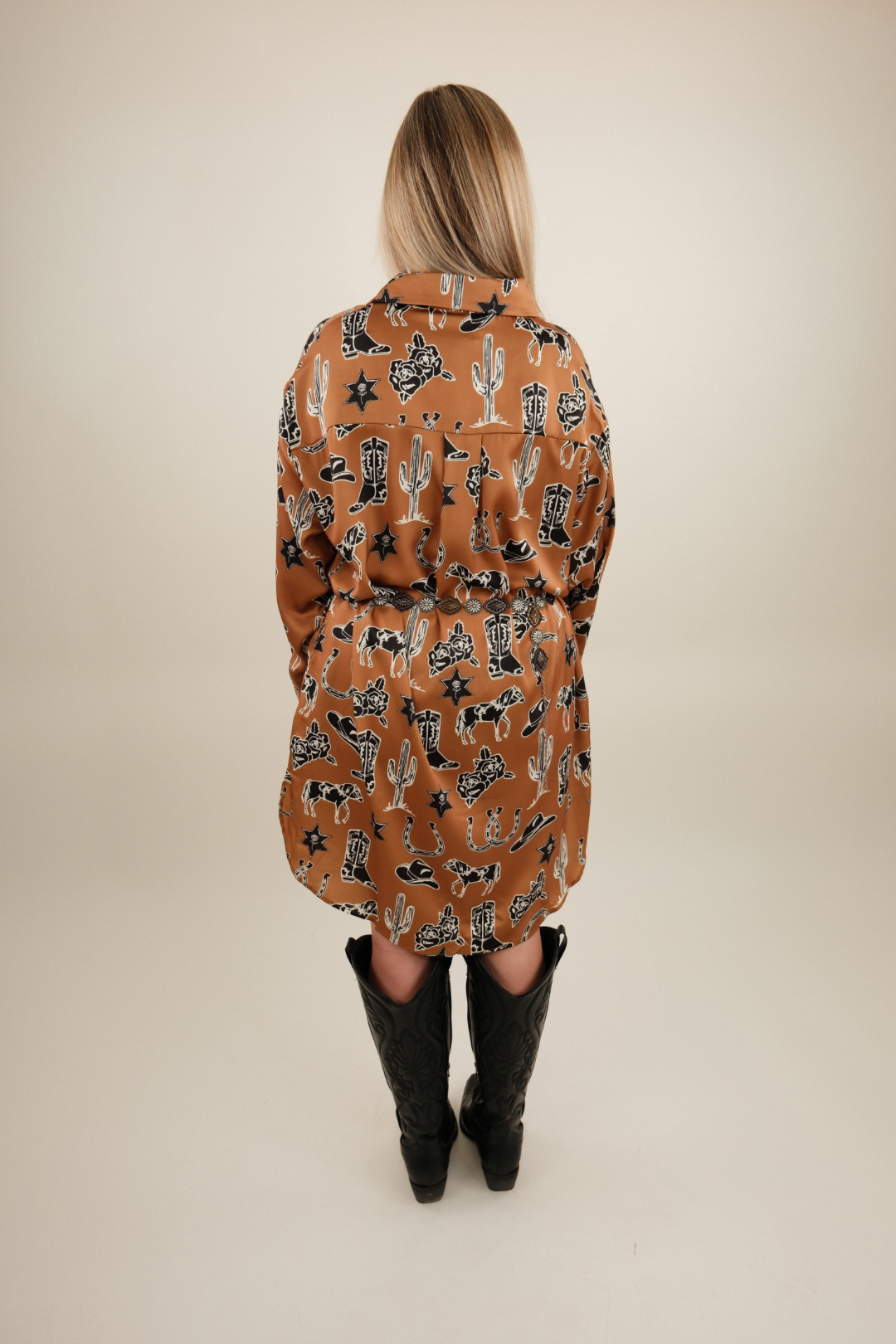 Bronze Outlaw Shirt Dress