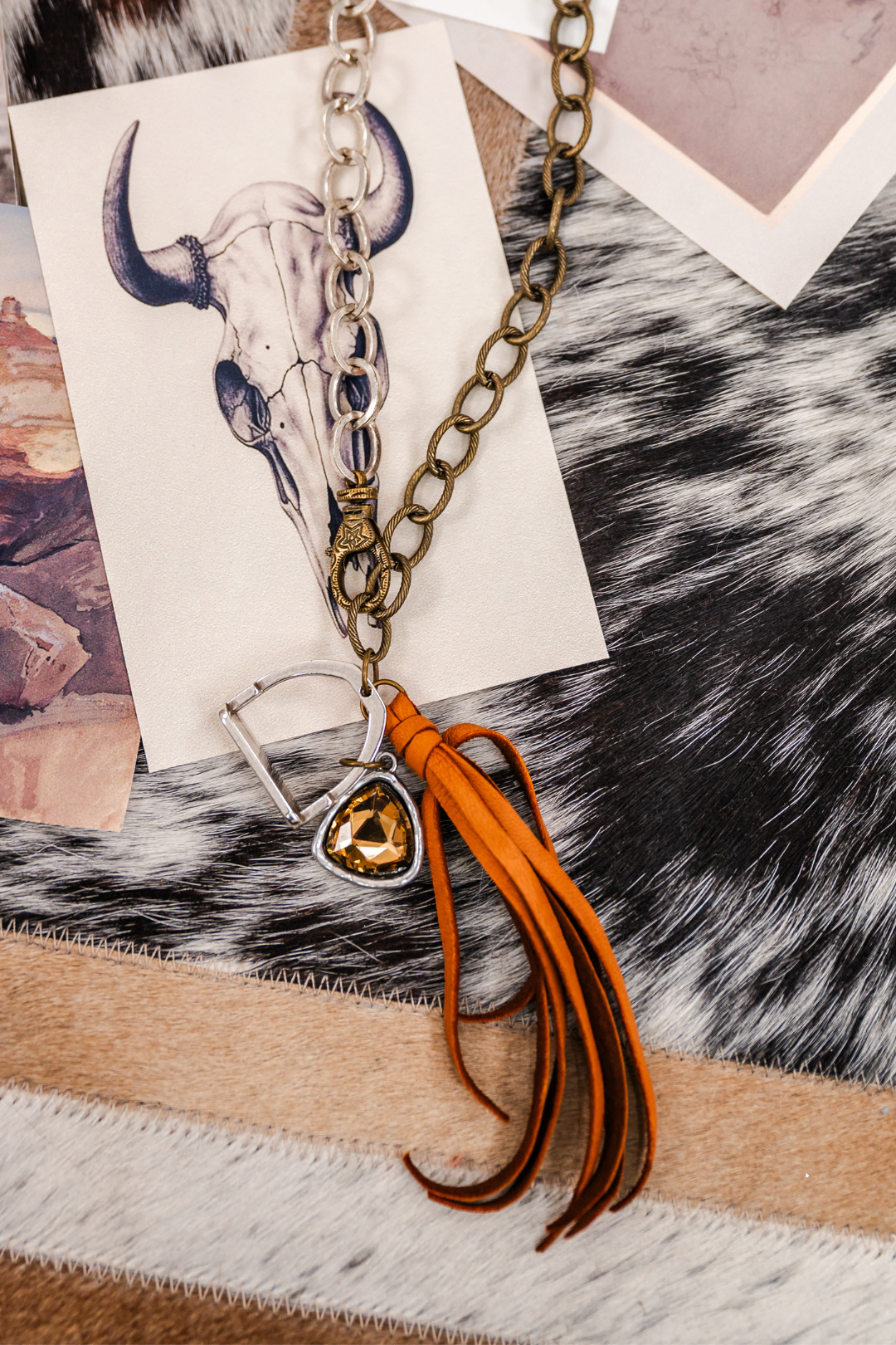 Trailblazer Stirrup Charm Necklace