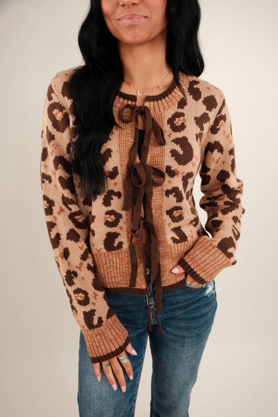 Spotted Trail Tie Cardigan